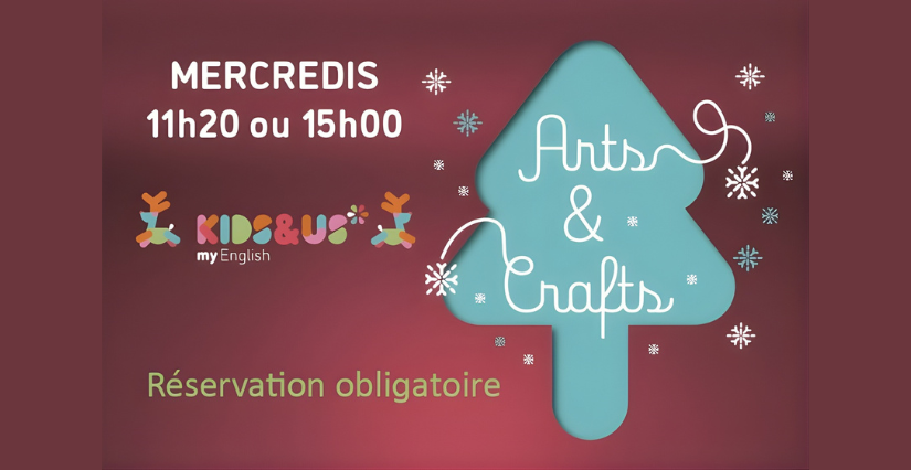 Arts & Crafts, ateliers de Noël tout en anglais chez Kids&Us Le Bouscat à Bordeaux !