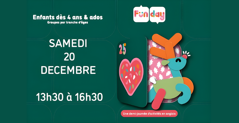 "Christmas fun day" pour apprendre l'anglais en s'amusant chez Kids&Us Le Bouscat !