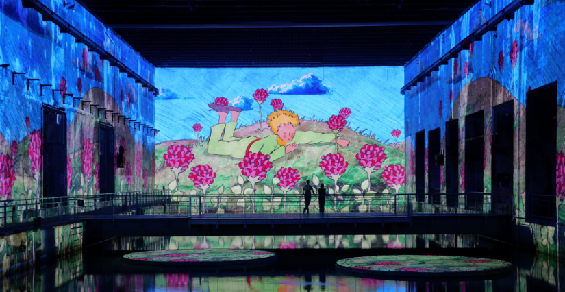 Exposition "Le petit prince, l'odyssée immersive" au Bassin des Lumières à Bordeaux