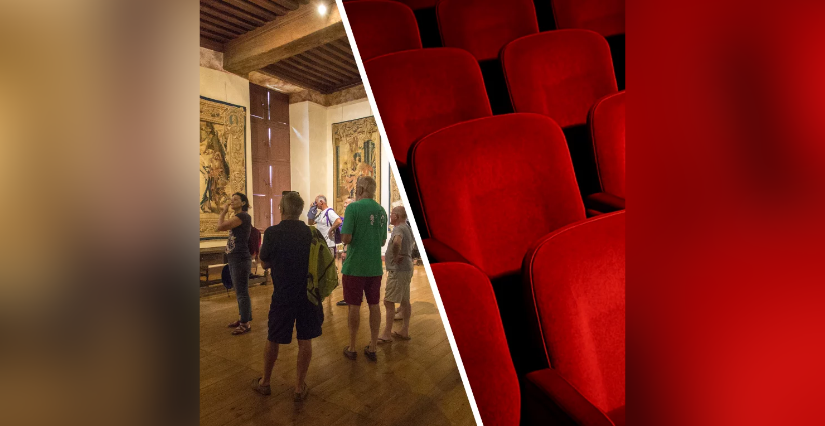 Visite commentée "Visite du château + Film" au château ducal de Cadillac