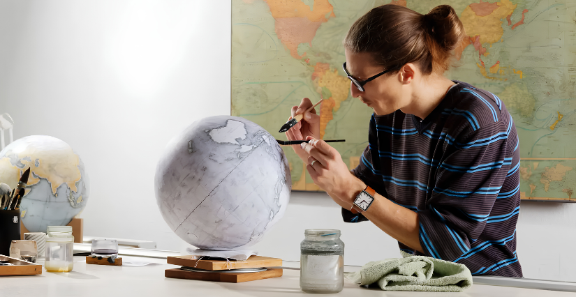 Atelier "Fabrication de globes" au Musée d'Aquitaine à Bordeaux