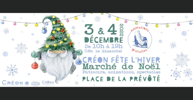 Créon fête l'hiver // marché et animations de Noël // sortie en famille // Créon kidklik 33