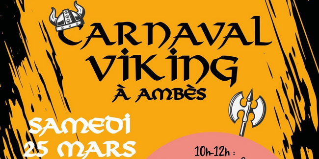 Carnaval Viking à Ambès : défilé et crémation de M. Carnaval