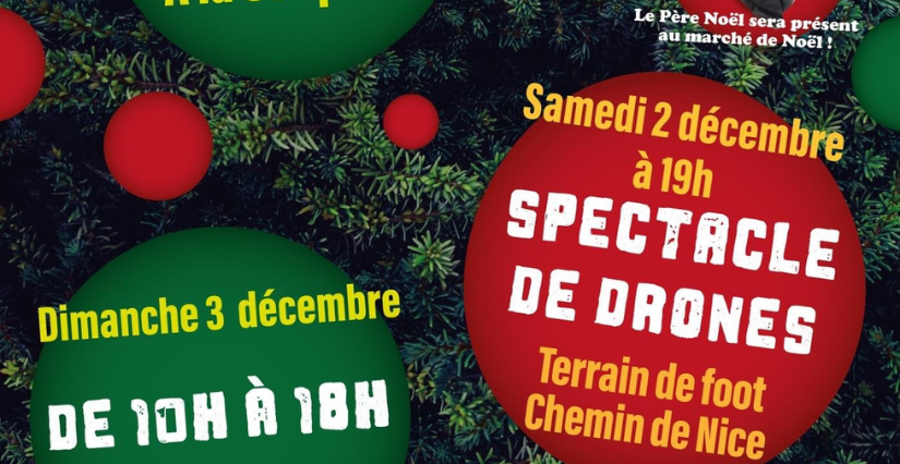 Marché de Noël et spectacle de drones à St Loubès