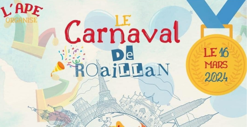 Carnaval de Roaillan sur le thème du parcours de la Flamme Olympique