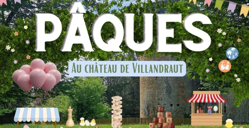 Animations pour Pâques et chasse au oeufs pour les enfants au Château de Villandraut