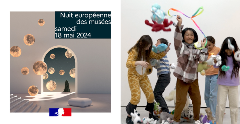 PYJAMABAL des kids au Capc Musée d'art contemporain de Bordeaux pour la Nuit Européenne des Musées