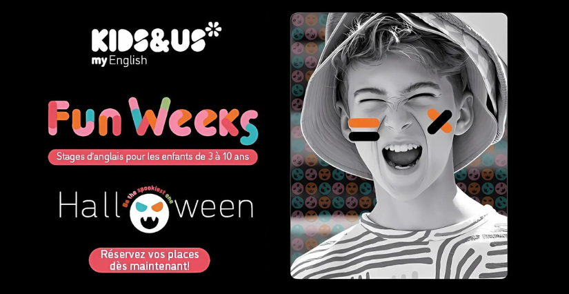  Fun Week Halloween, stage d'anglais pour enfants chez Kids & Us Bordeaux Le Bouscat