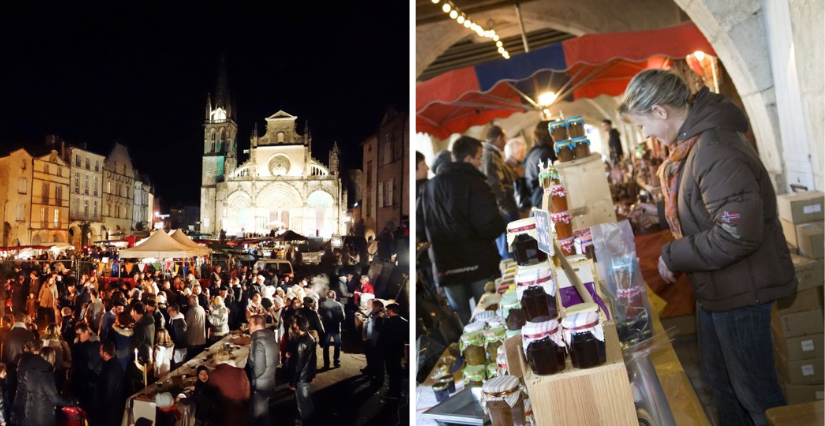 Marché de Noël dans le centre historique de Bazas