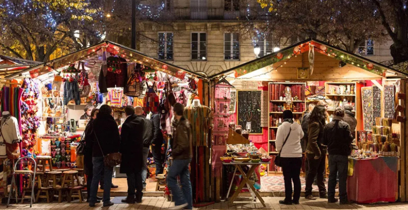 Sortie en famille au marché de Noël de Bordeaux, ateliers et animations enfants