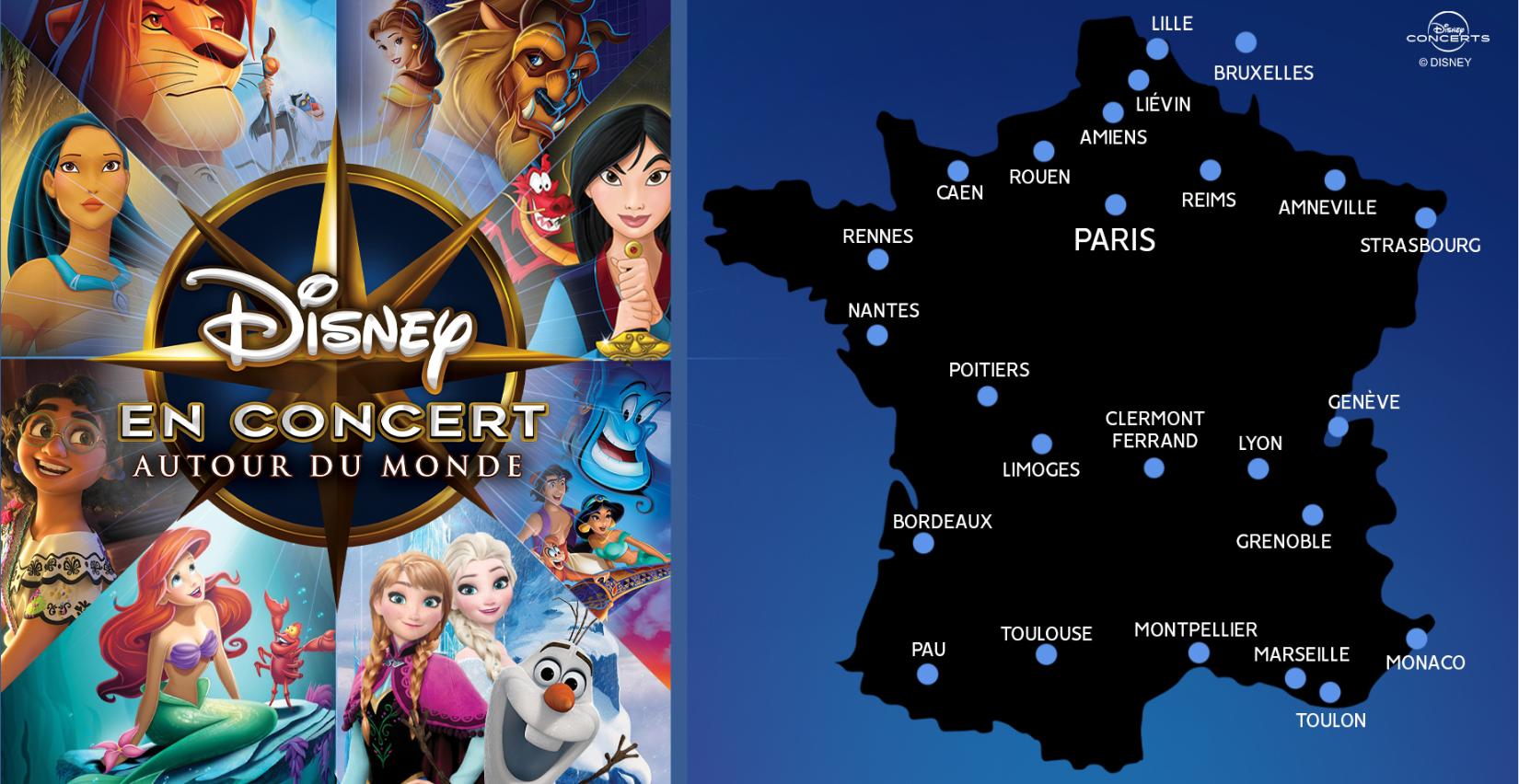 Disney en Concert : Autour du Monde” : un voyage musical à l'Arkea Arena de Bordeaux