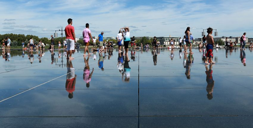 Le Miroir d'eau à Bordeaux