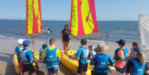 Stage fun boat pour les 9-12 ans au Cercle de la Voile d'Arcachon